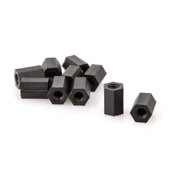 Rctimer M3x8mm M3x10mm Nylon Hex Standoff Black(10pc)