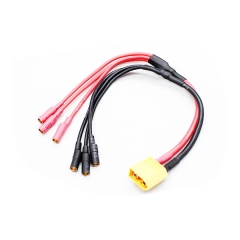 Amass XT60 to 3 X 3.5mm bullet ESC Power Breakout Cable