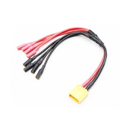 Amass XT60 to 4 X 3.5mm bullet ESC Power Breakout Cable