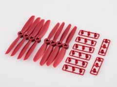 (4pairs) Rctimer 4x4.5" Mini FPV Racing Propeller CW CCW (Red)