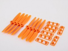 (4pairs) Rctimer 4x4.5" Mini FPV Racing Propeller CW CCW (Orange)