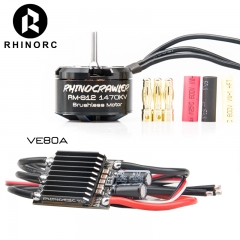 RhinoESC 80A-S12 AM32 RC Crawler ESC Brushless Motor Porwer Systm