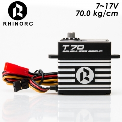 RhinoRC T70 70KG Direct Power Brushless Standard Servo 7-17V