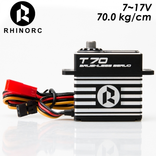 RhinoRC T70 70KG Direct Power Brushless Standard Servo 7-17V