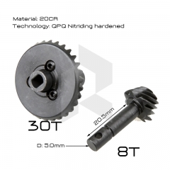 1Paris 20CR Steel OverDriver Hardened Diff Gears 8T/30T