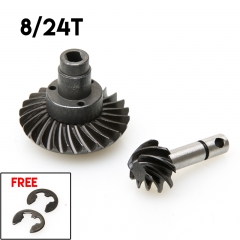 1 Sets 20CR Steel OverDriver Hardened Diff Gears 8T/24T(Free 2 C-Clip)